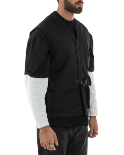 Gilet Casual Regular Fit Smanicato Streetwear G3325A