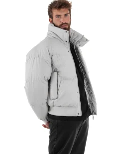 Giubbotto Oversize Piumino Bomber Full Zip Tessuto Opaco G3333A
