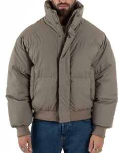 Giubbotto Oversize Piumino Bomber Full Zip Tessuto Opaco G3332A