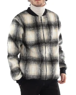 Giubbotto Uomo College Scozzese A Quadri Bomber Multicolore GIOSAL-G3000A
