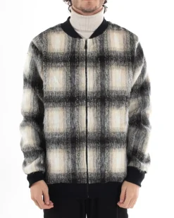 Giubbotto Uomo College Scozzese A Quadri Bomber Multicolore GIOSAL-G3000A