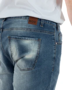 Jeans Cinque Tasche Slim Slavato TCJS1004A