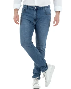 Jeans Cotone Slim Fit Denim Chiaro TCJS1003A