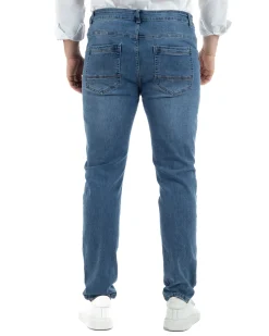 Jeans Cotone Slim Fit Denim Chiaro TCJS1003A