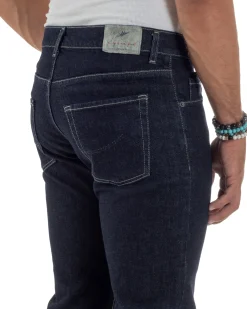 Jeans Slim Fit Cinque Tasche Denim Blu JS1142A