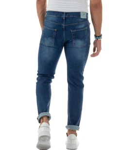 Jeans Slim Fit Cinque Tasche Denim Chiaro JS1141A