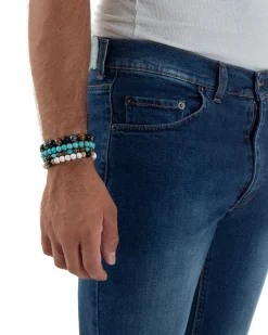 Jeans Slim Fit Cinque Tasche Denim Chiaro JS1141A