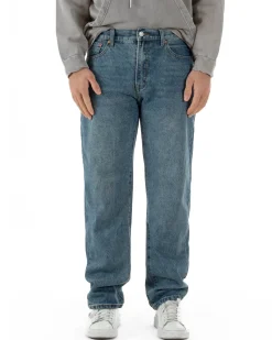 Jeans Uomo Baggy Fit Cinque Tasche Basic Denim JS1173A
