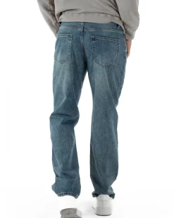Jeans Uomo Baggy Fit Cinque Tasche Basic Denim JS1173A