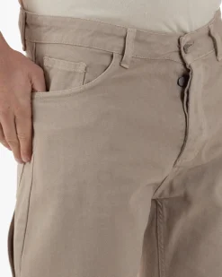 Jeans Uomo Carpenter Worker Pantaloni Baggy Cargo Comodo Fondo Largo Ampio Tinta Unita Beige GIOSAL-JS1088A