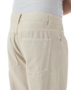 Jeans uomo cinque tasche baggy fit basic cotone panna GIOSAL-JS1178A