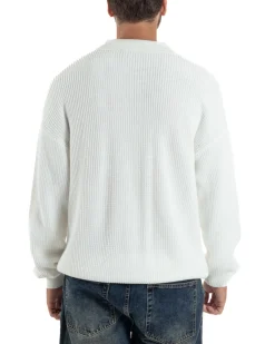 Maglia Uomo Polo Maglioncino Con Colletto Bianco M3014A