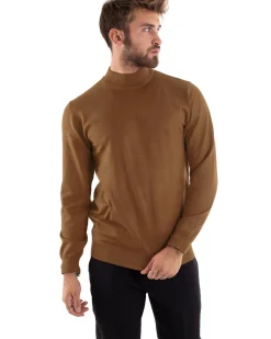 Maglioncino Uomo Maglia Mezzo Collo Sottogiacca Camel M2608A