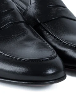 Mocassini College Uomo Con Bendina Scarpe Classiche Ecopelle Eleganti Cerimonia Suola Di Cuoio Con Ovalino Antiscivolo Casual Blu GIOSAL-S1273A