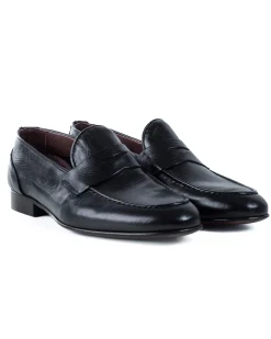 Mocassini College Uomo Con Bendina Scarpe Classiche Ecopelle Eleganti Cerimonia Suola Di Cuoio Con Ovalino Antiscivolo Casual Blu GIOSAL-S1273A