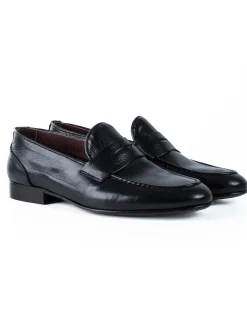 Mocassini College Uomo Con Bendina Scarpe Classiche Ecopelle Eleganti Cerimonia Suola Di Cuoio Con Ovalino Antiscivolo Casual Blu GIOSAL-S1273A