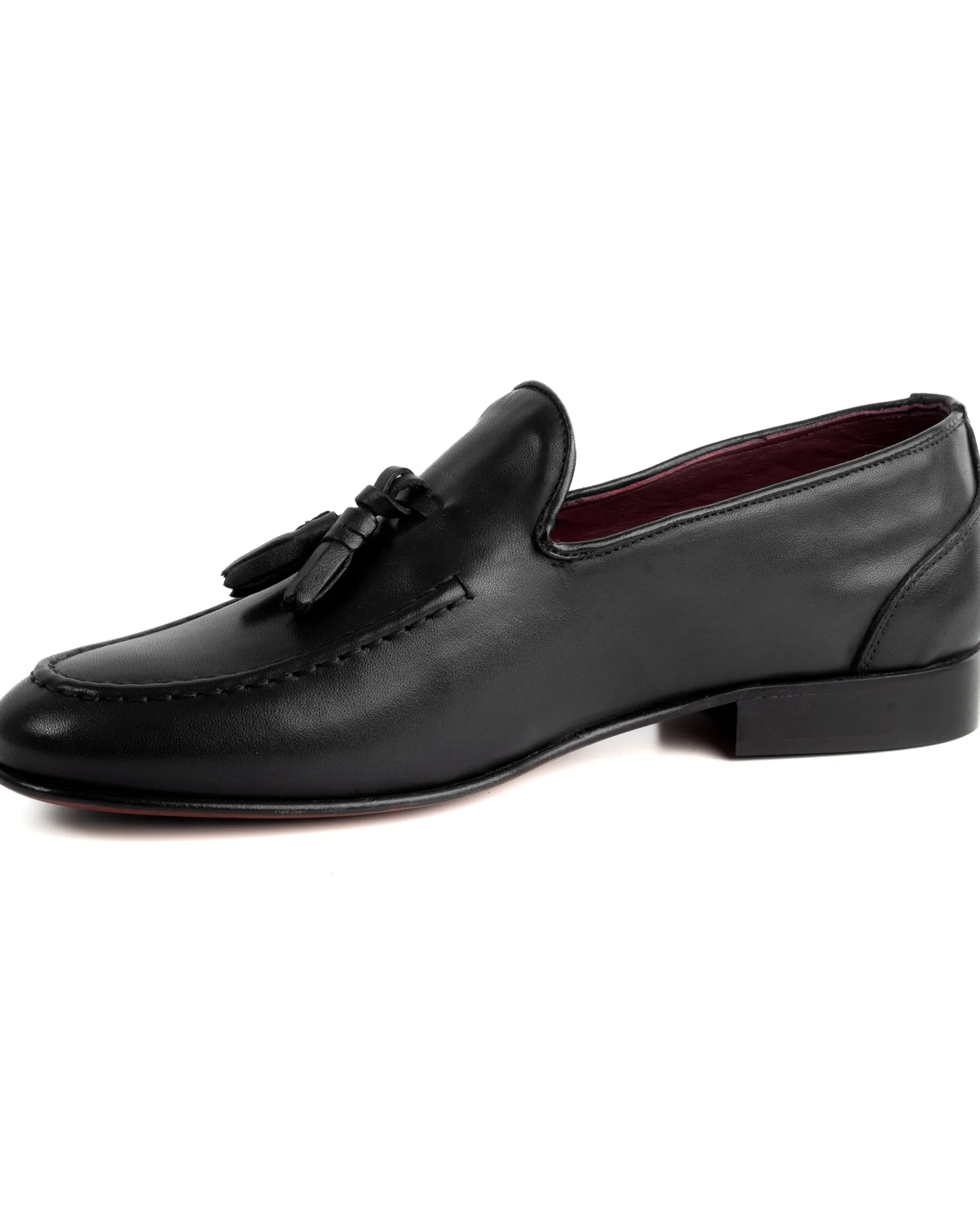 Mocassini College Uomo Con Nappine Scarpe Classiche Ecopelle Morbida Eleganti Cerimonia Suola Di Cuoio Con Ovalino Antiscivolo Casual Nero GIOSAL-S1282A