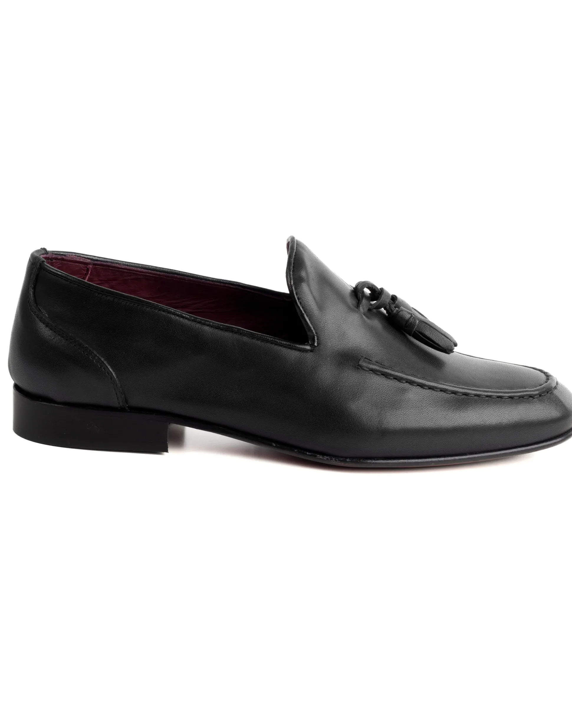 Mocassini College Uomo Con Nappine Scarpe Classiche Ecopelle Morbida Eleganti Cerimonia Suola Di Cuoio Con Ovalino Antiscivolo Casual Nero GIOSAL-S1282A
