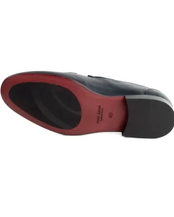 Mocassini College Uomo Con Nappine Scarpe Classiche Ecopelle Morbida Eleganti Cerimonia Suola Di Cuoio Con Ovalino Antiscivolo Casual Blu GIOSAL-S1281A