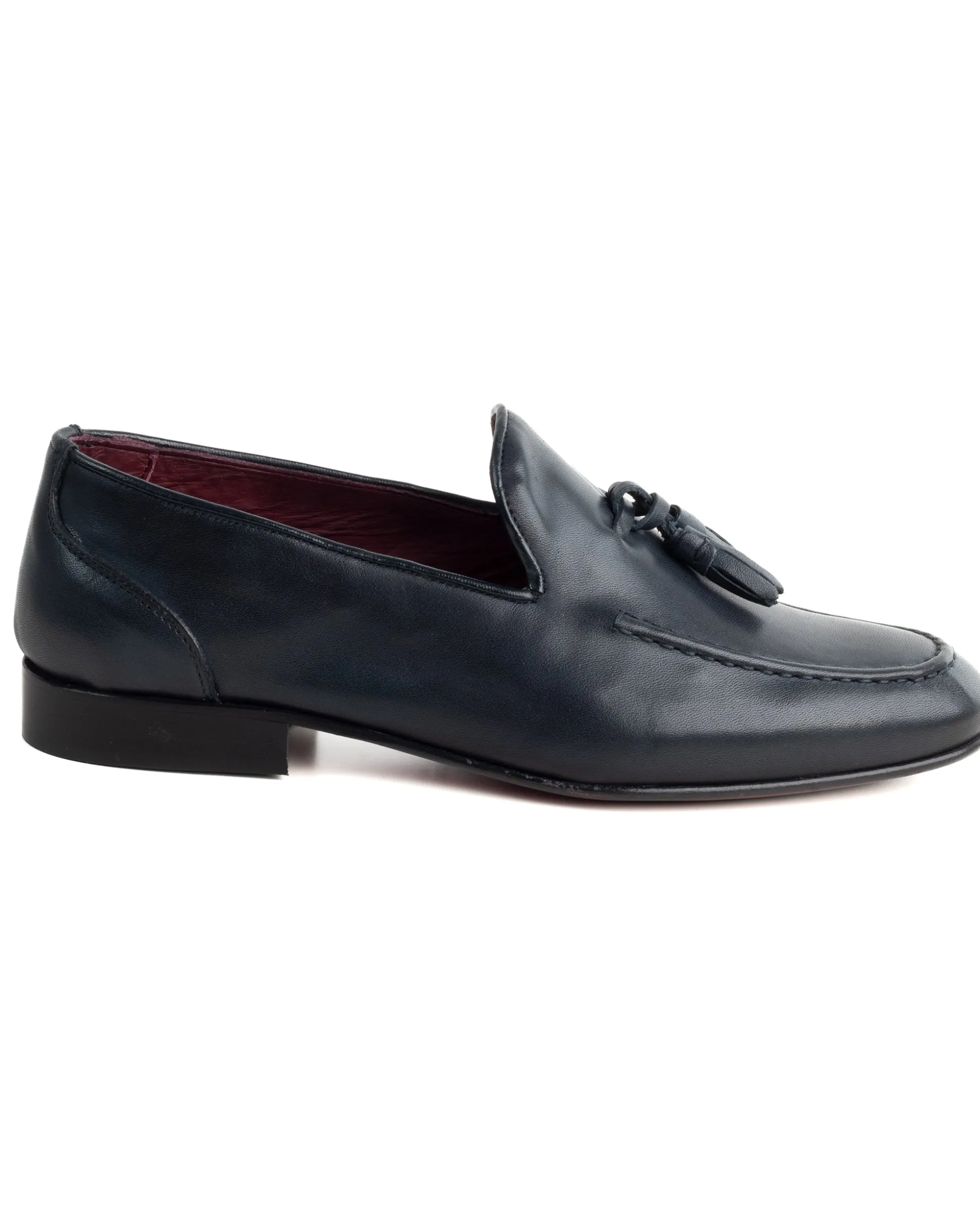 Mocassini College Uomo Con Nappine Scarpe Classiche Ecopelle Morbida Eleganti Cerimonia Suola Di Cuoio Con Ovalino Antiscivolo Casual Blu GIOSAL-S1281A