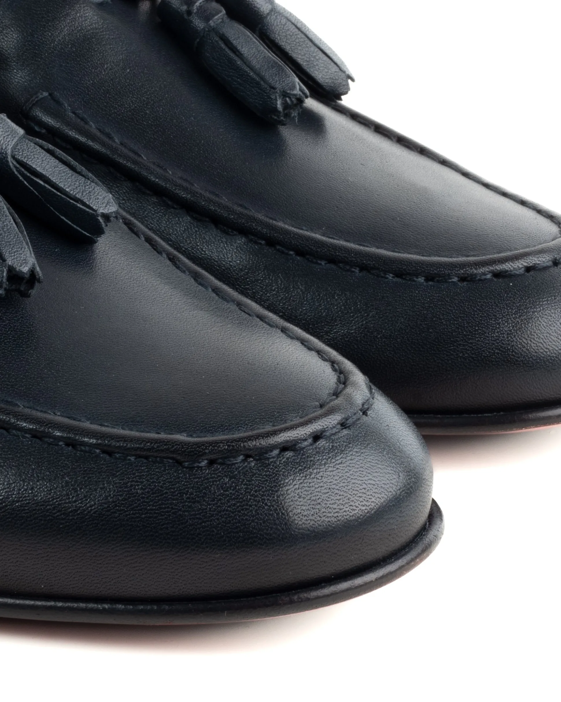 Mocassini College Uomo Con Nappine Scarpe Classiche Ecopelle Morbida Eleganti Cerimonia Suola Di Cuoio Con Ovalino Antiscivolo Casual Blu GIOSAL-S1281A