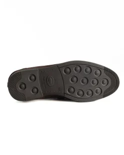 Mocassini College Uomo Scarpe Camoscio Eleganti Cerimonia Suola Di Gomma Casual Marrone GIOSAL-S1292A