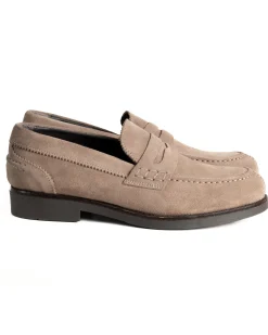 Mocassini College Uomo Scarpe Camoscio Eleganti Cerimonia Suola Di Gomma Casual Beige GIOSAL-S1291A
