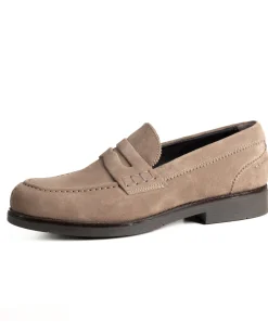 Mocassini College Uomo Scarpe Camoscio Eleganti Cerimonia Suola Di Gomma Casual Beige GIOSAL-S1291A