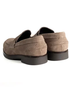 Mocassini College Uomo Scarpe Camoscio Eleganti Cerimonia Suola Di Gomma Casual Beige GIOSAL-S1291A