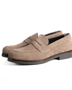 Mocassini College Uomo Scarpe Camoscio Eleganti Cerimonia Suola Di Gomma Casual Beige GIOSAL-S1291A