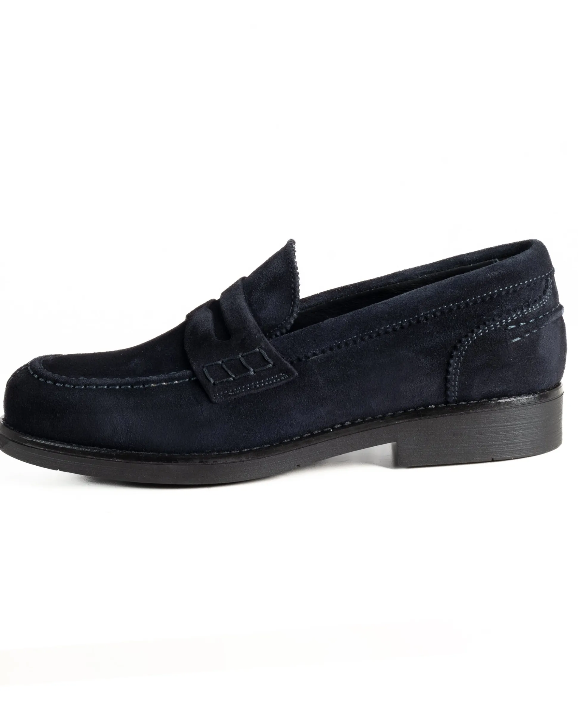 Mocassini College Uomo Scarpe Camoscio Eleganti Cerimonia Suola Di Gomma Casual Blu GIOSAL-S1290A