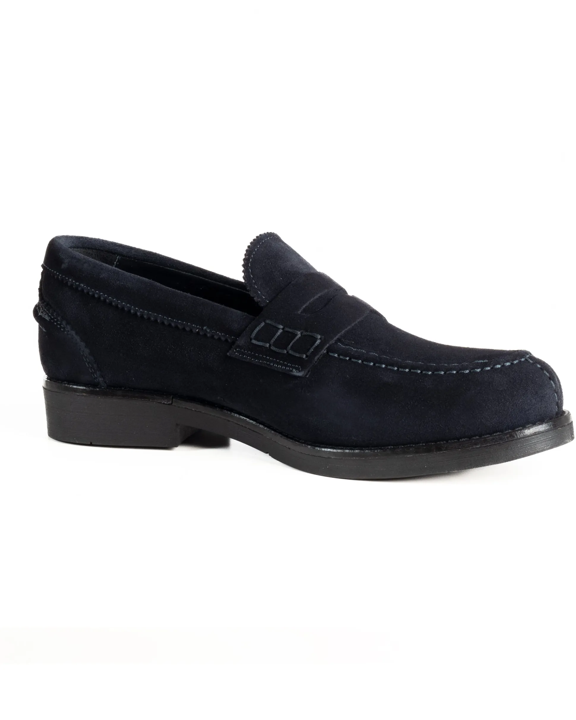 Mocassini College Uomo Scarpe Camoscio Eleganti Cerimonia Suola Di Gomma Casual Blu GIOSAL-S1290A