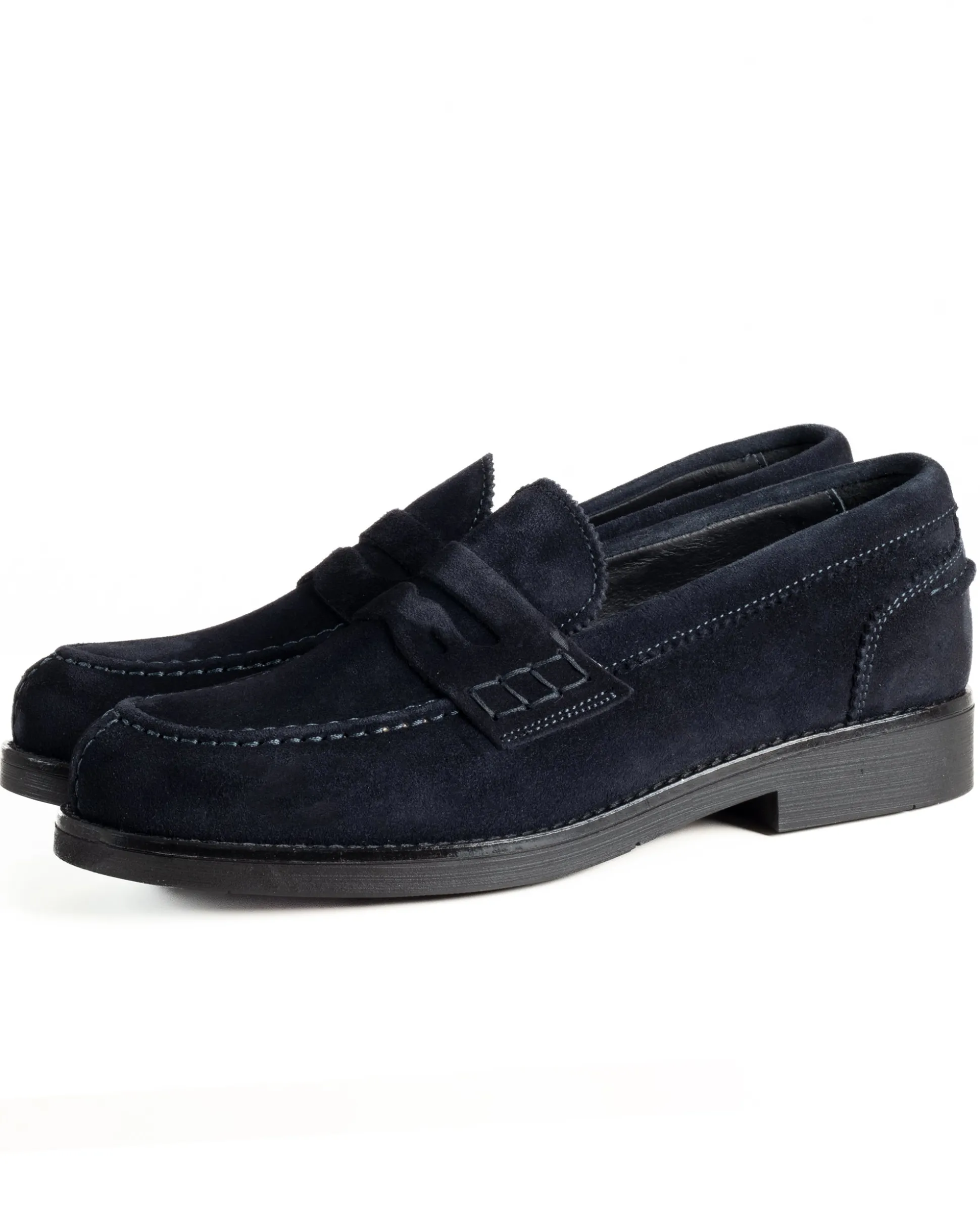 Mocassini College Uomo Scarpe Camoscio Eleganti Cerimonia Suola Di Gomma Casual Blu GIOSAL-S1290A