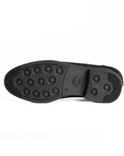 Mocassini College Uomo Scarpe Camoscio Eleganti Cerimonia Suola Di Gomma Casual Blu GIOSAL-S1290A