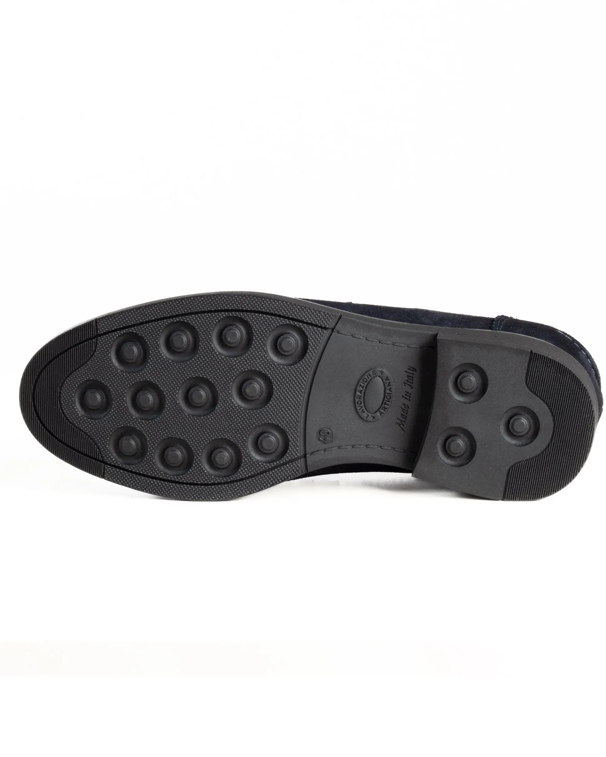 Mocassini College Uomo Scarpe Camoscio Eleganti Cerimonia Suola Di Gomma Casual Blu GIOSAL-S1290A