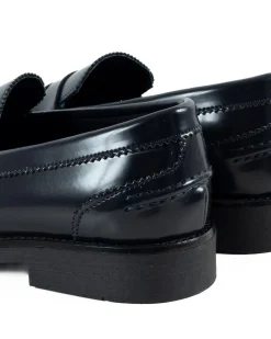 Mocassini College Uomo Scarpe Ecopelle Abrasivate Eleganti Cerimonia Suola Di Gomma Casual Blu GIOSAL-S1284A