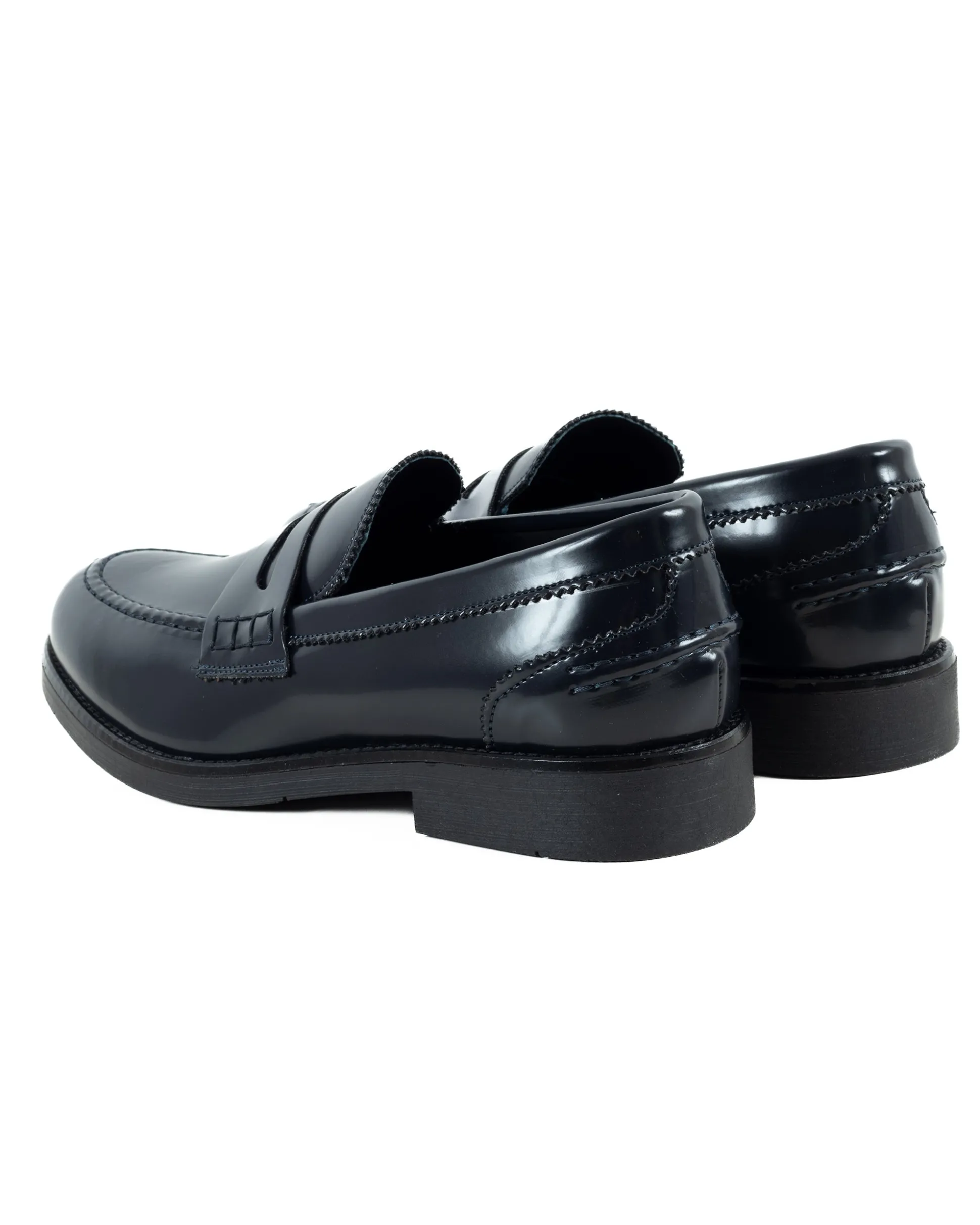 Mocassini College Uomo Scarpe Ecopelle Abrasivate Eleganti Cerimonia Suola Di Gomma Casual Blu GIOSAL-S1284A
