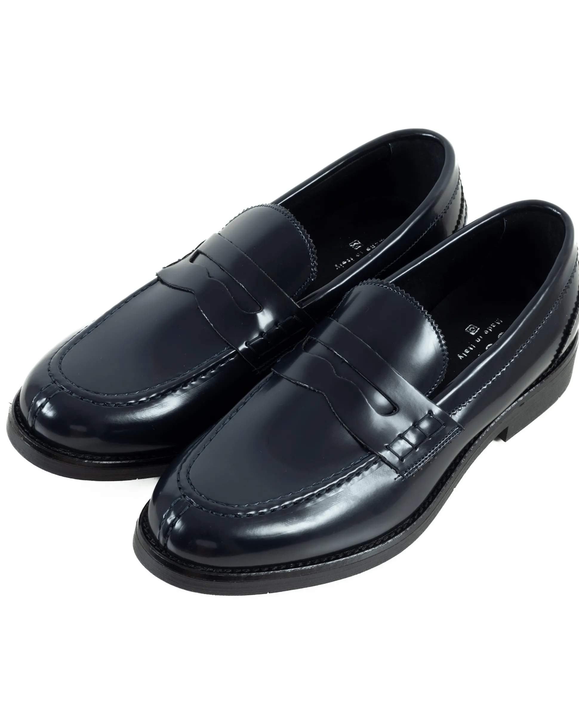 Mocassini College Uomo Scarpe Ecopelle Abrasivate Eleganti Cerimonia Suola Di Gomma Casual Blu GIOSAL-S1284A