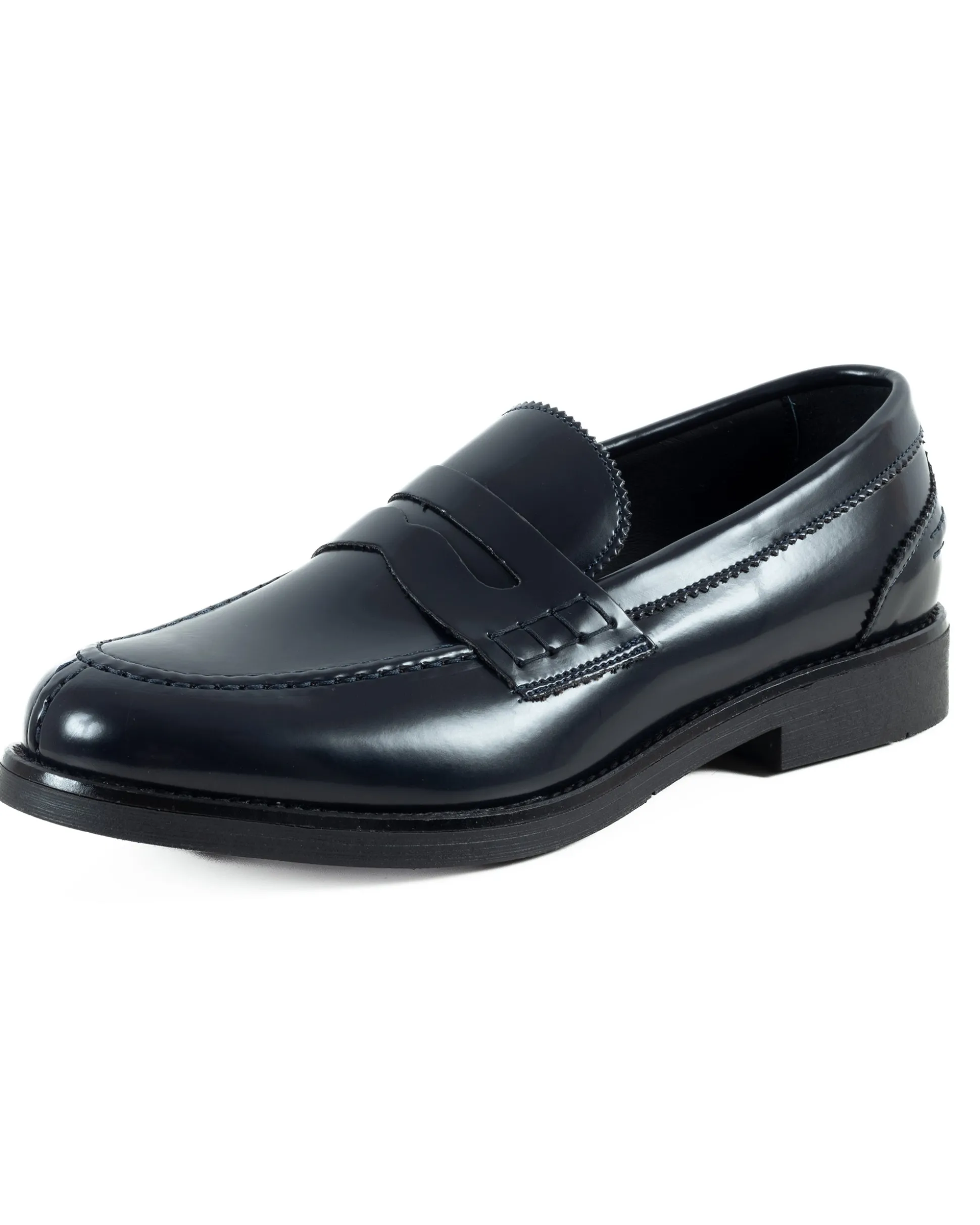 Mocassini College Uomo Scarpe Ecopelle Abrasivate Eleganti Cerimonia Suola Di Gomma Casual Blu GIOSAL-S1284A