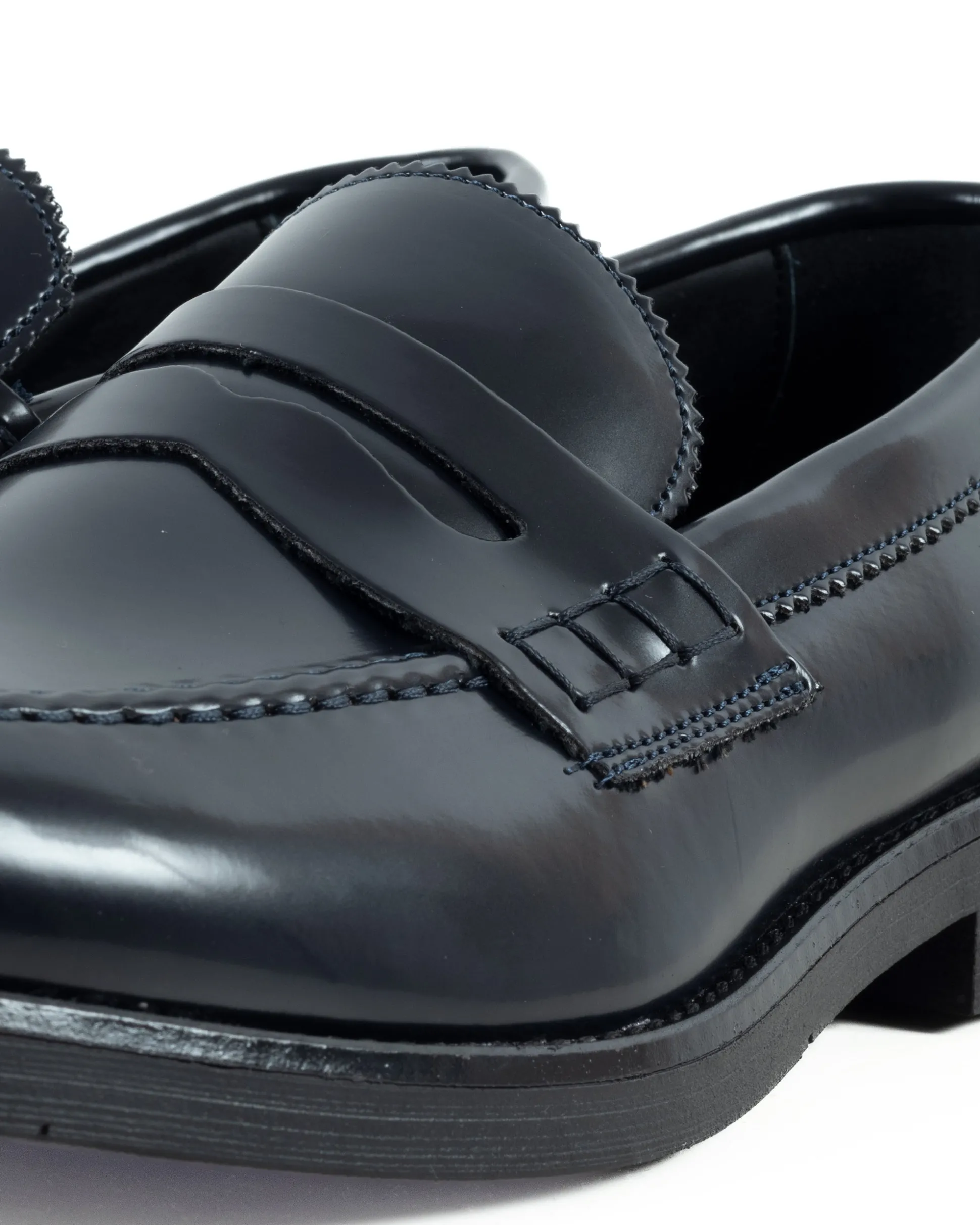 Mocassini College Uomo Scarpe Ecopelle Abrasivate Eleganti Cerimonia Suola Di Gomma Casual Blu GIOSAL-S1284A