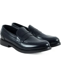 Mocassini College Uomo Scarpe Ecopelle Abrasivate Eleganti Cerimonia Suola Di Gomma Casual Blu GIOSAL-S1284A