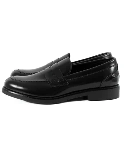 Mocassini College Uomo Scarpe Ecopelle Abrasivate Eleganti Cerimonia Suola Di Gomma Casual Nero GIOSAL-S1283A