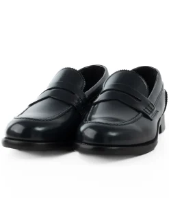 Mocassini College Uomo Scarpe Ecopelle Abrasivate Eleganti Cerimonia Suola Di Cuoio Casual Blu GIOSAL-S1261A