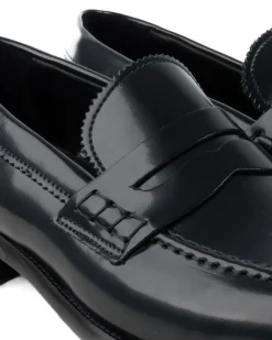 Mocassini College Uomo Scarpe Ecopelle Abrasivate Eleganti Cerimonia Suola Di Cuoio Casual Blu GIOSAL-S1261A