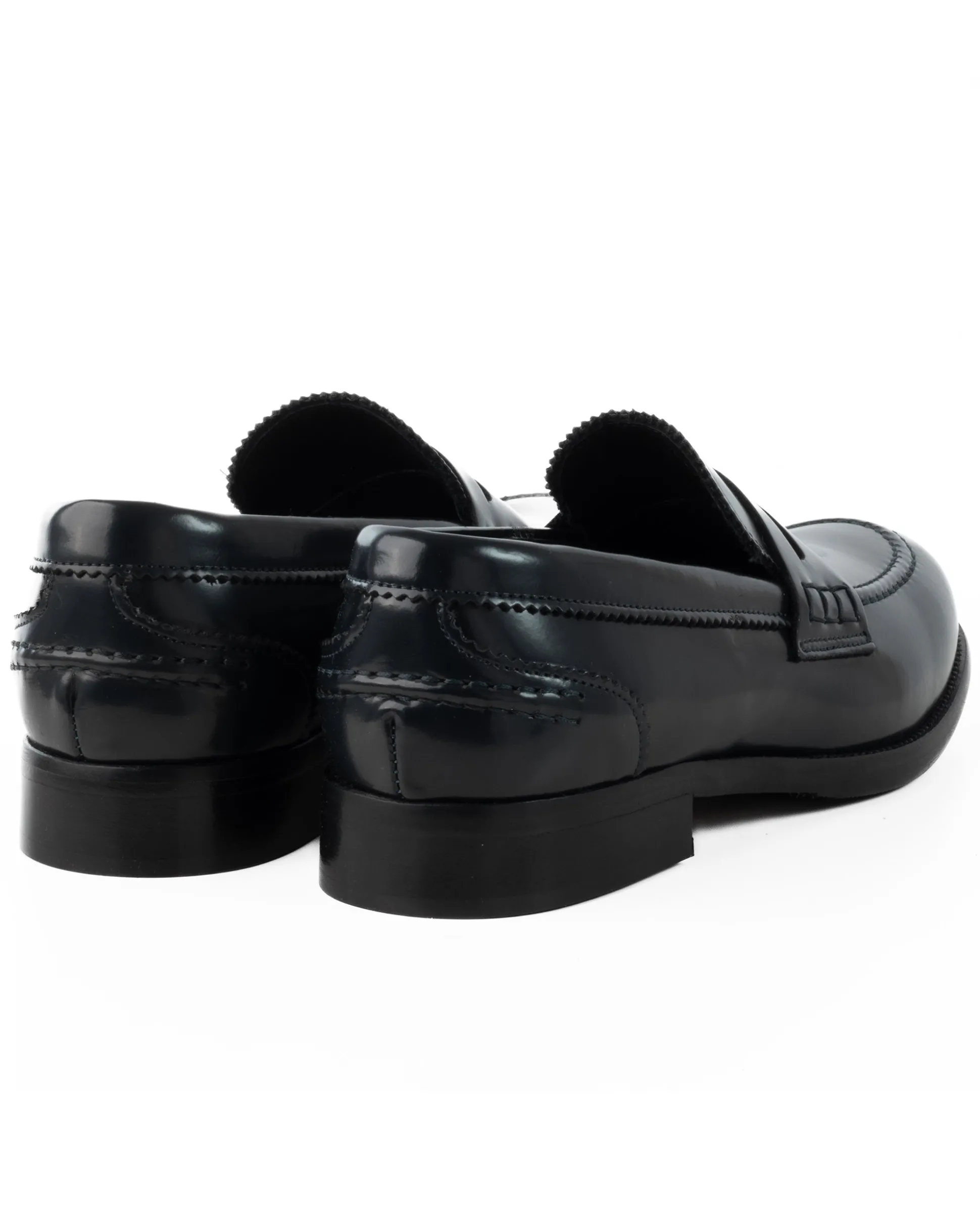 Mocassini College Uomo Scarpe Ecopelle Abrasivate Eleganti Cerimonia Suola Di Cuoio Casual Blu GIOSAL-S1261A