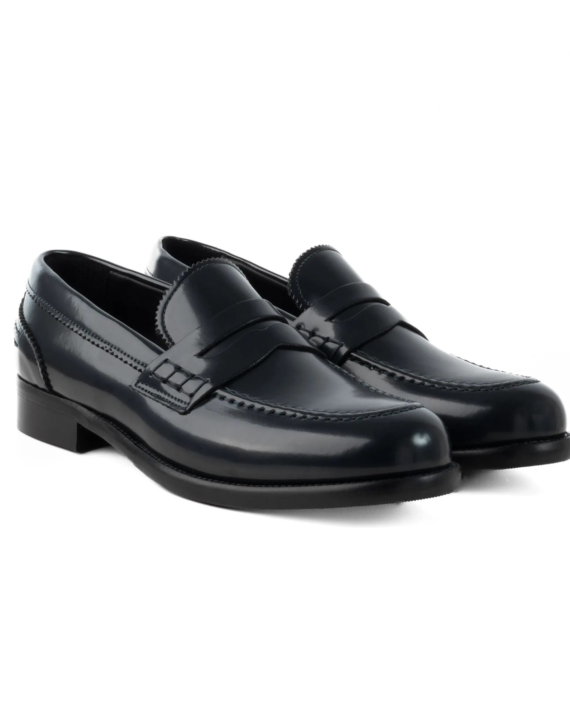 Mocassini College Uomo Scarpe Ecopelle Abrasivate Eleganti Cerimonia Suola Di Cuoio Casual Blu GIOSAL-S1261A