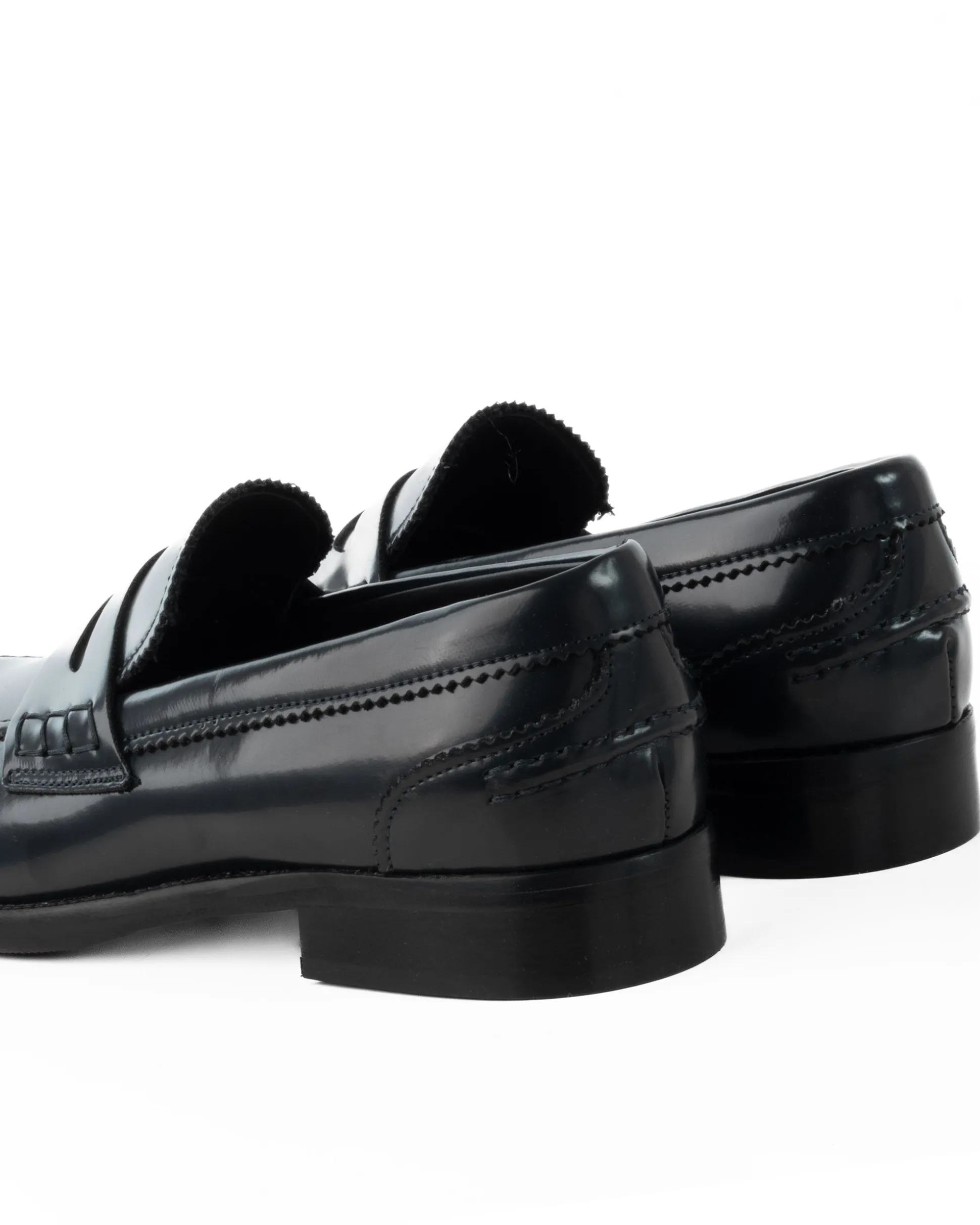 Mocassini College Uomo Scarpe Ecopelle Abrasivate Eleganti Cerimonia Suola Di Cuoio Casual Blu GIOSAL-S1261A