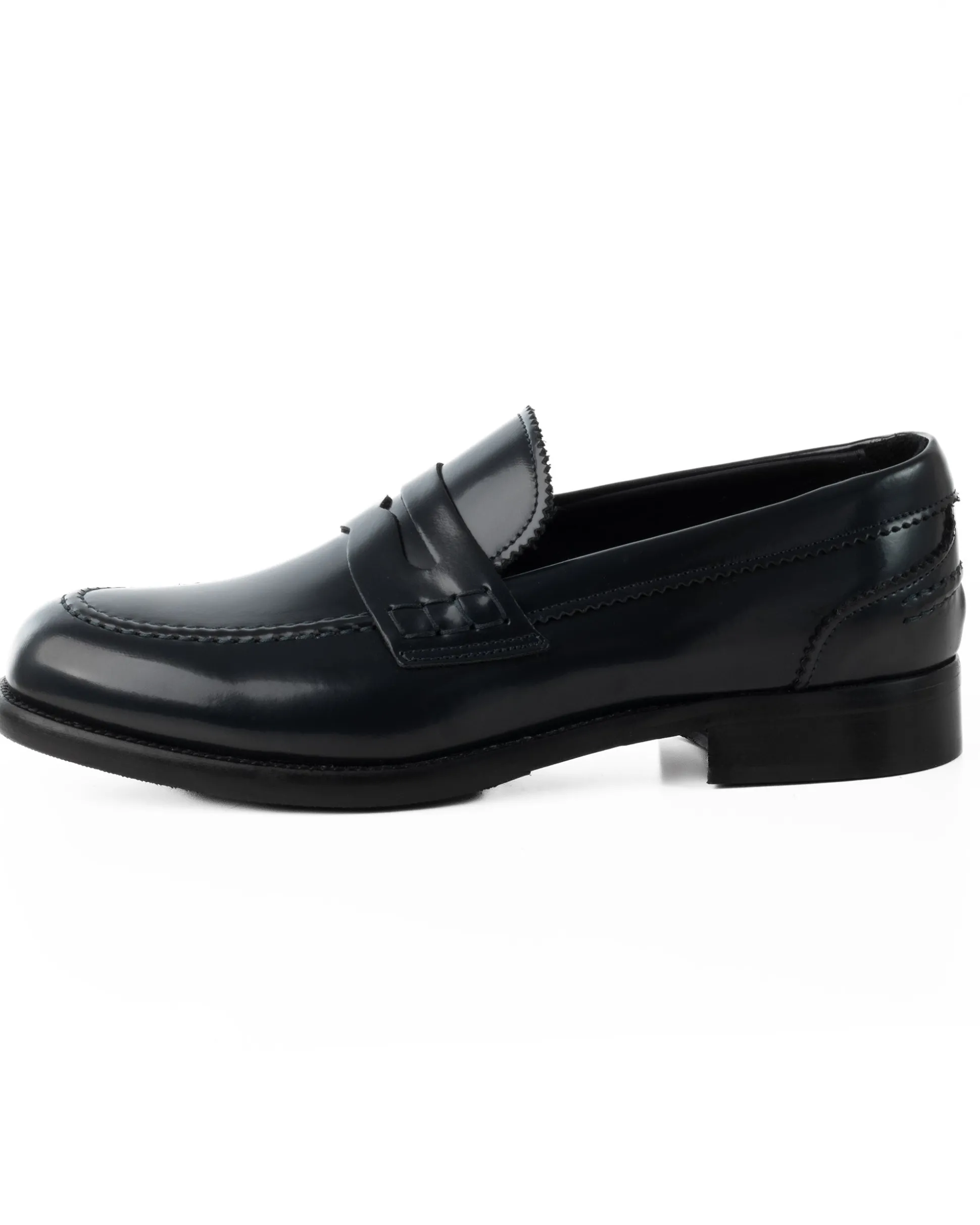 Mocassini College Uomo Scarpe Ecopelle Abrasivate Eleganti Cerimonia Suola Di Cuoio Casual Blu GIOSAL-S1261A