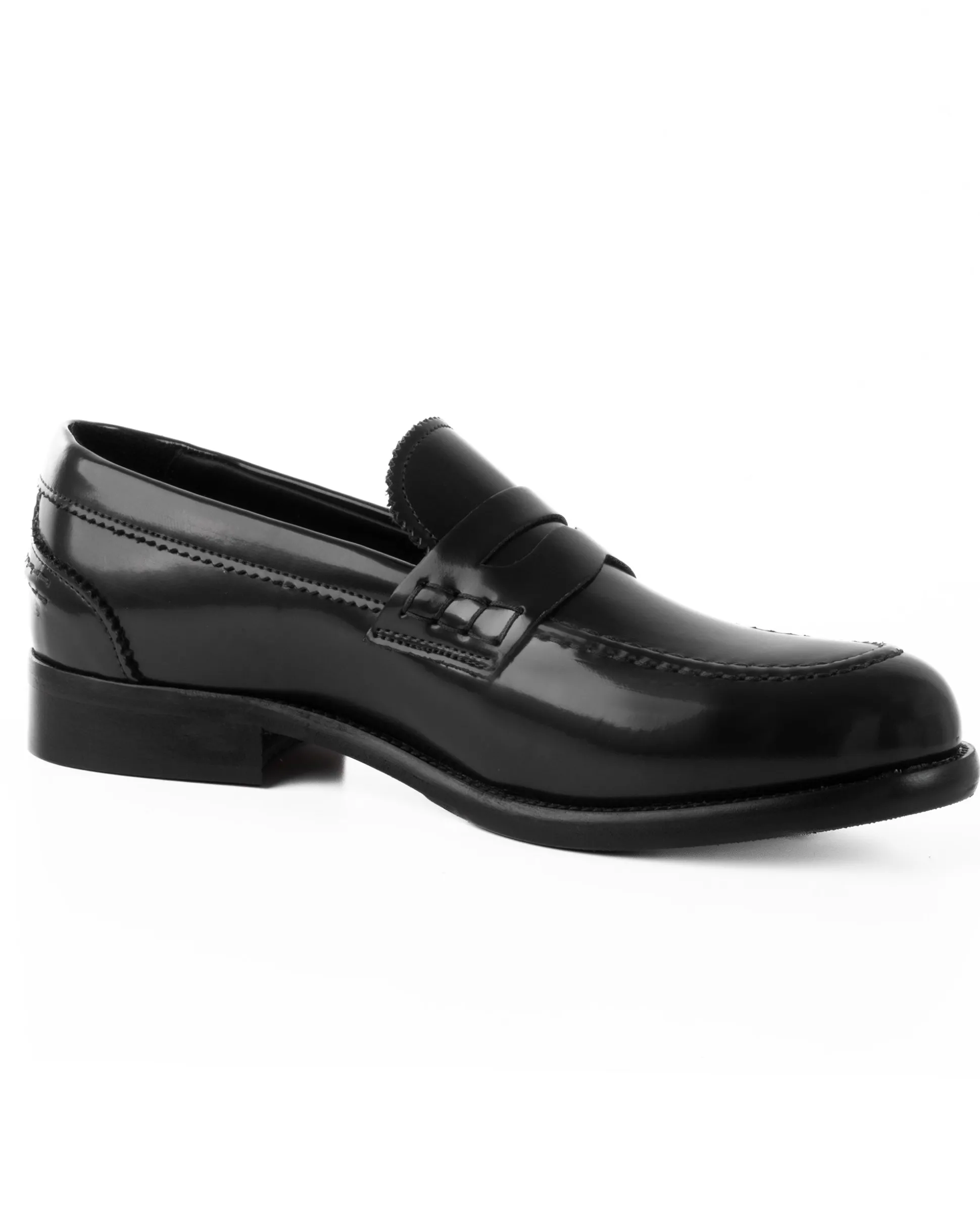 Mocassini College Uomo Scarpe Ecopelle Abrasivate Eleganti Cerimonia Suola Di Cuoio Casual Nero GIOSAL-S1260A
