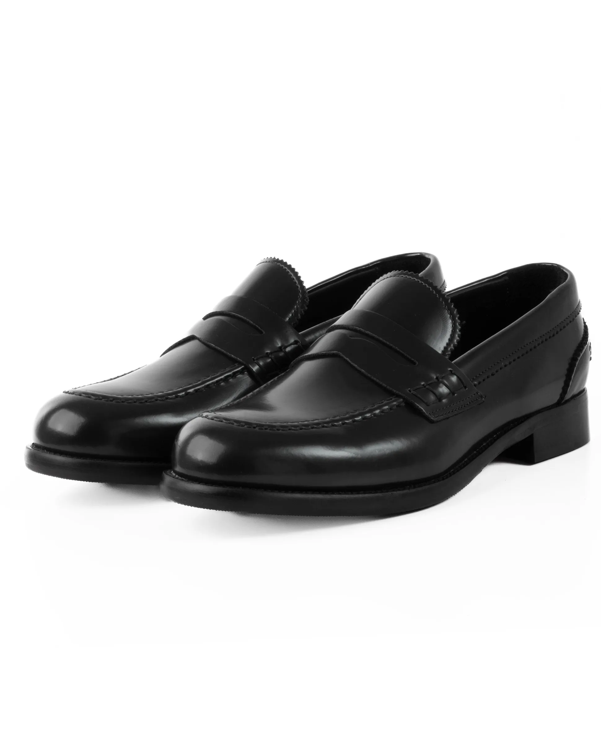 Mocassini College Uomo Scarpe Ecopelle Abrasivate Eleganti Cerimonia Suola Di Cuoio Casual Nero GIOSAL-S1260A